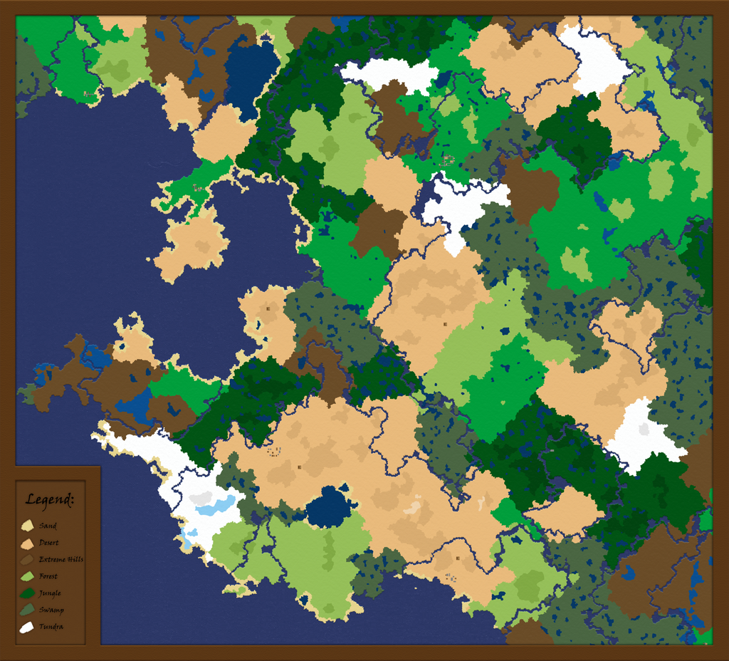 Minecraft World Map by concretepie on DeviantArt