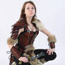 female leather armor barbarian