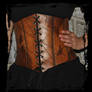 leather pirate corset closeup