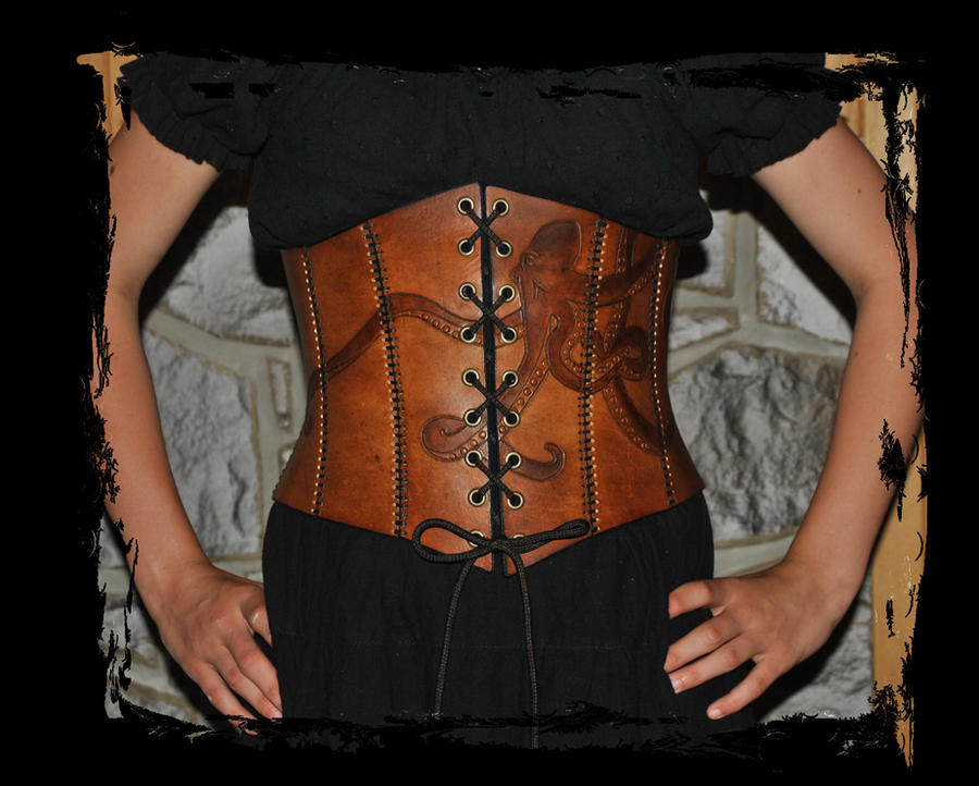 octopus leather corset by Lagueuse on DeviantArt