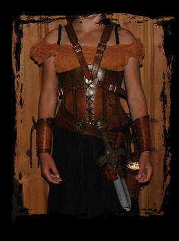 archer leather outfit