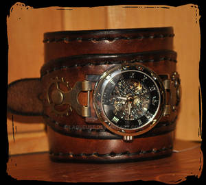 leather cuff watch