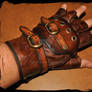 steampunk leather glove