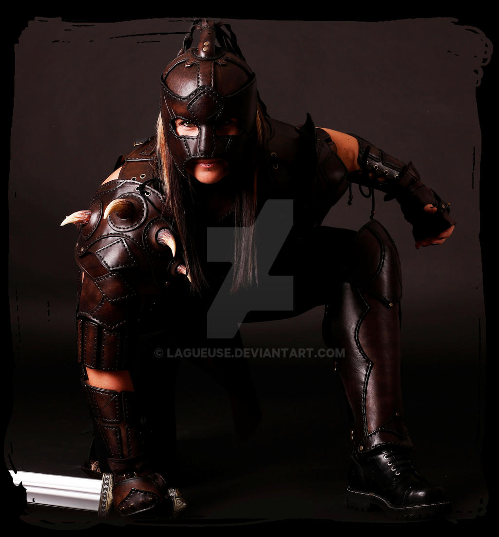 barbarian  female leather armor