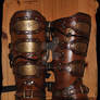 Steampunk Leather Greaves 1