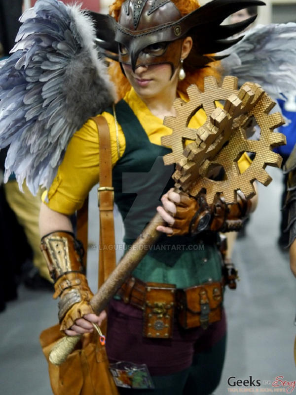 steampunk Hawkgirl leather outfit