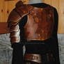 Kara woman leather light armor  back view