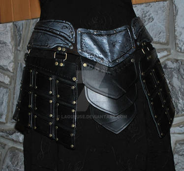 leather armor belt assy
