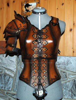 women leather armor