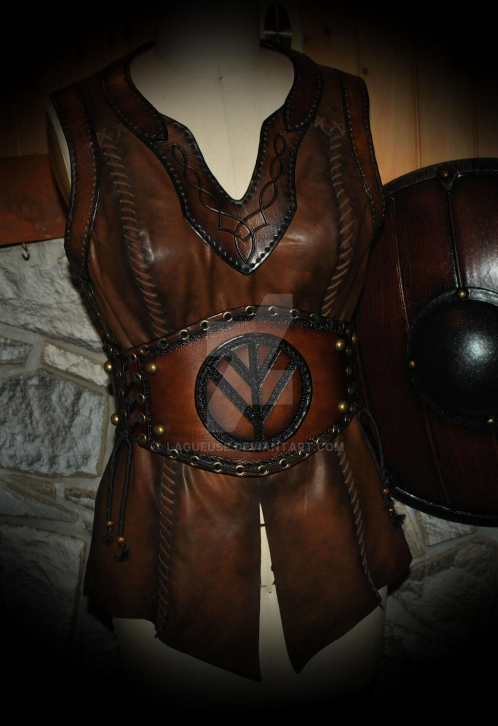 Viking Leather Tunic And Belt Custom Order By Lagueuse On Deviantart