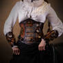 steampunk leather corset