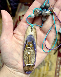 Great Horned Owl Pendant