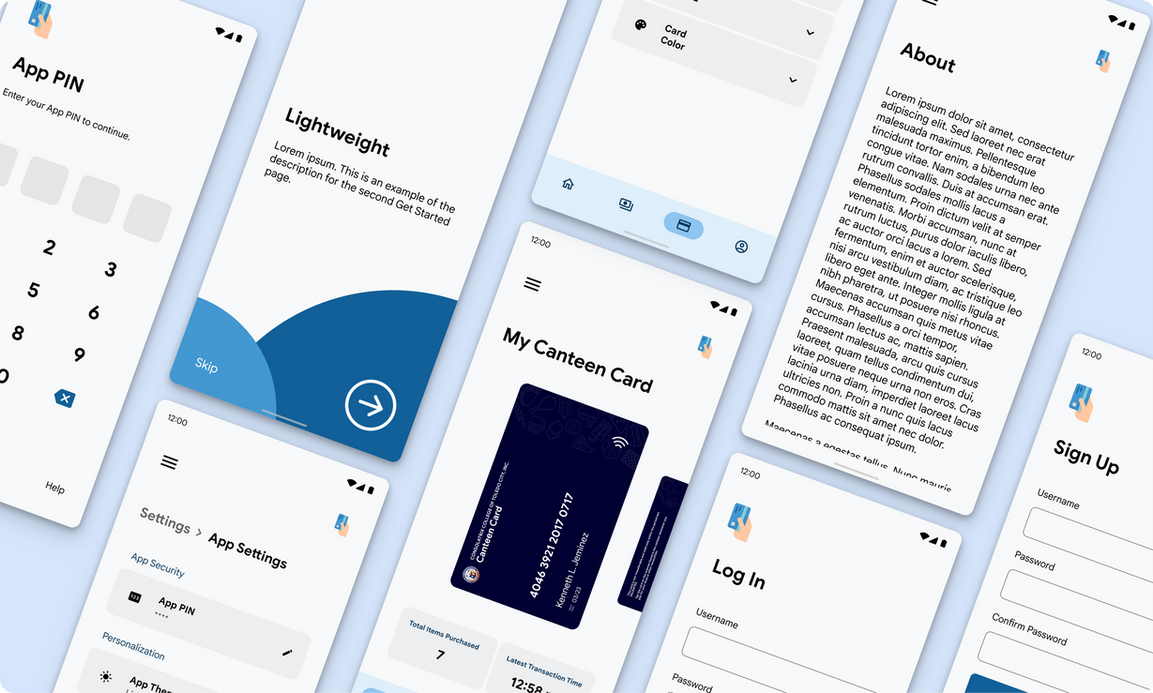 Canteen Card Alpha (Mobile App UI) by KennethJeminez on DeviantArt