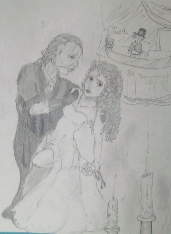Phantom of the opera sketch by raqueltheblondie on DeviantArt