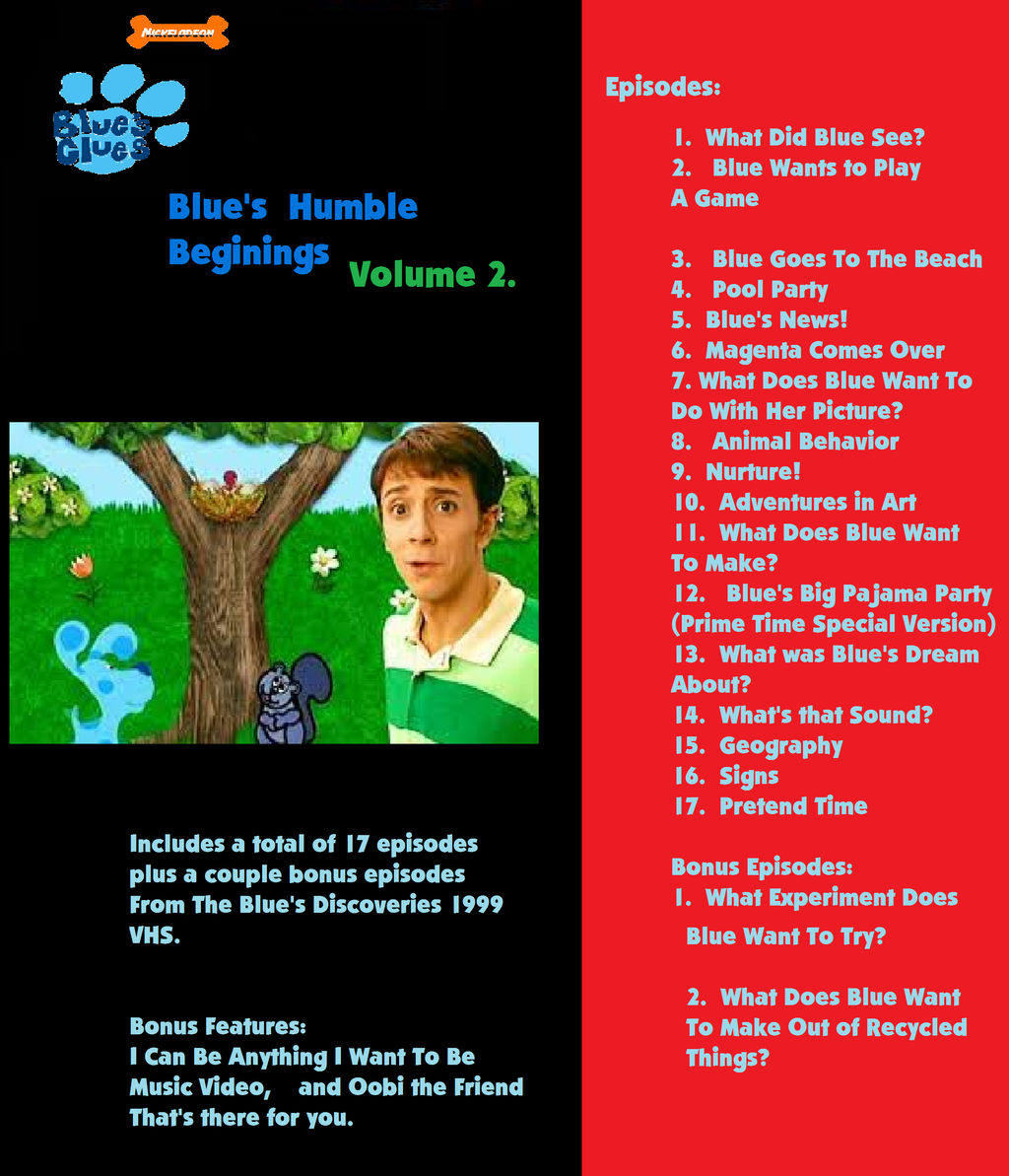 Blue's Clues Fanmade DVD Cover #2 by BluesCluesFanatic21 on DeviantArt