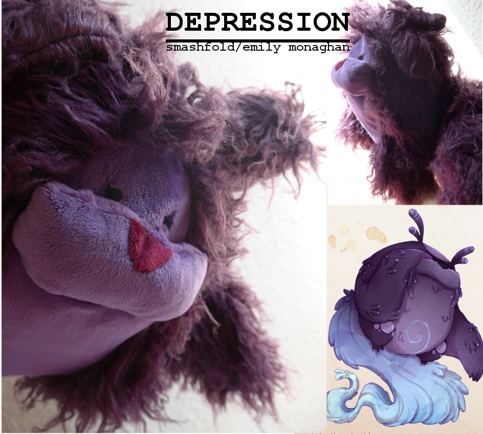 Depression: the Real Monster plushie!