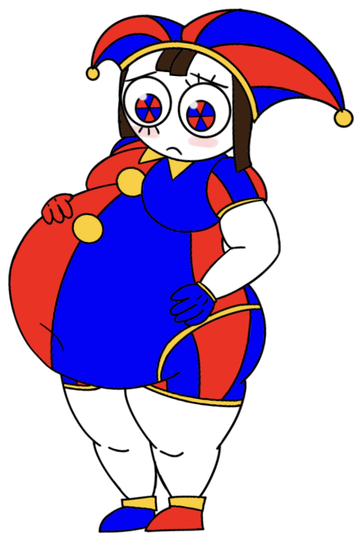 Fat Pomni by Pr0Pyr0 on DeviantArt