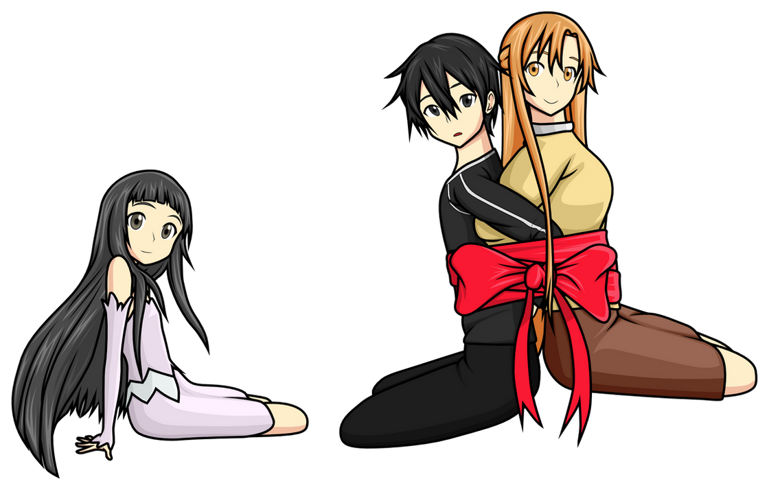 Sword Art Online - Asuna, Kirito, & Yui by DuskstrokeSerenade -- Fur  Affinity [dot] net