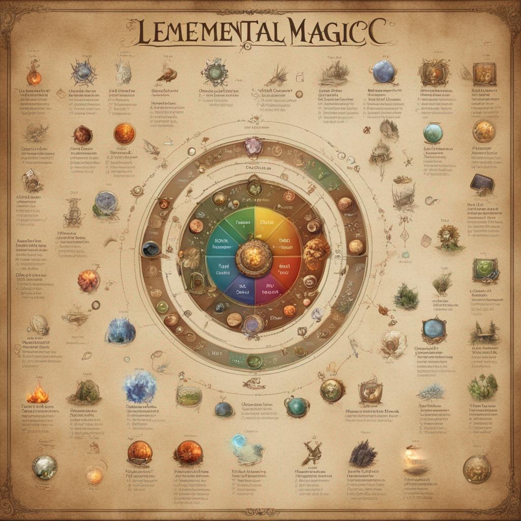 A English Labeled Elemental Magic Chart Con by AdminJadeTiger on DeviantArt