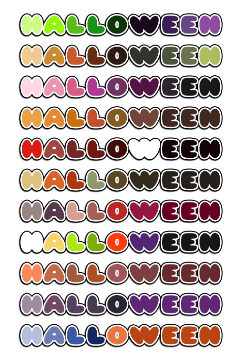 Palettes [Halloween]