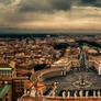 View from St. Peter's Basilica HDR Panorama