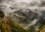 Machu Picchu view from the Sun Gate by scwl