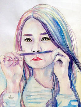 chipu by gau (watercolor portrait)