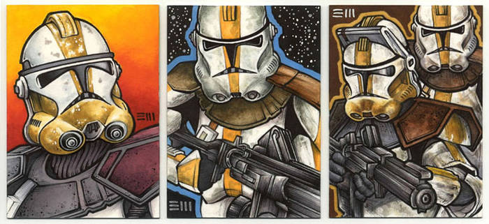 Clone Troopers Sketch Cards