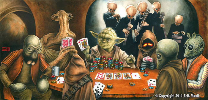 Yoda Playing Poker