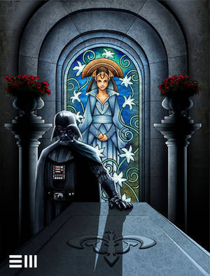 Darth Vader Visits the Tomb of Padme