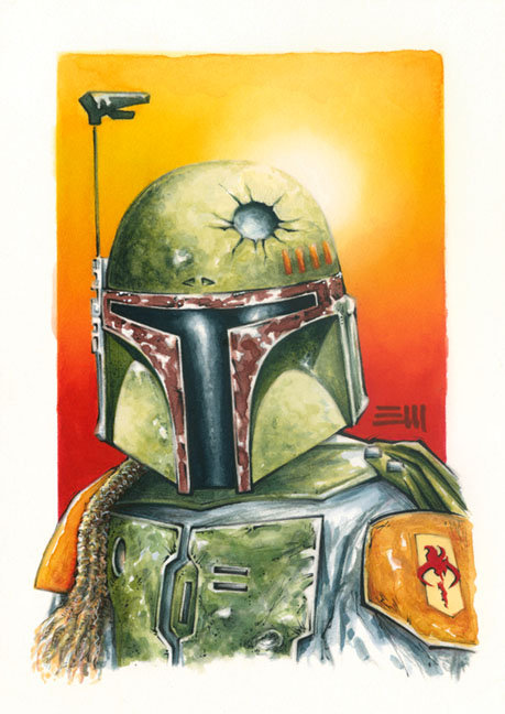 Boba Fett Commissioned Painting