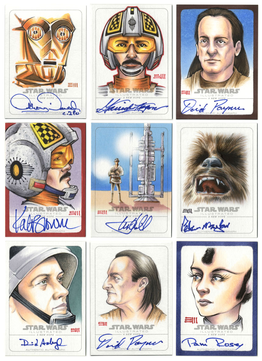 SW ILLUSTRATED - Sketchagraph Cards