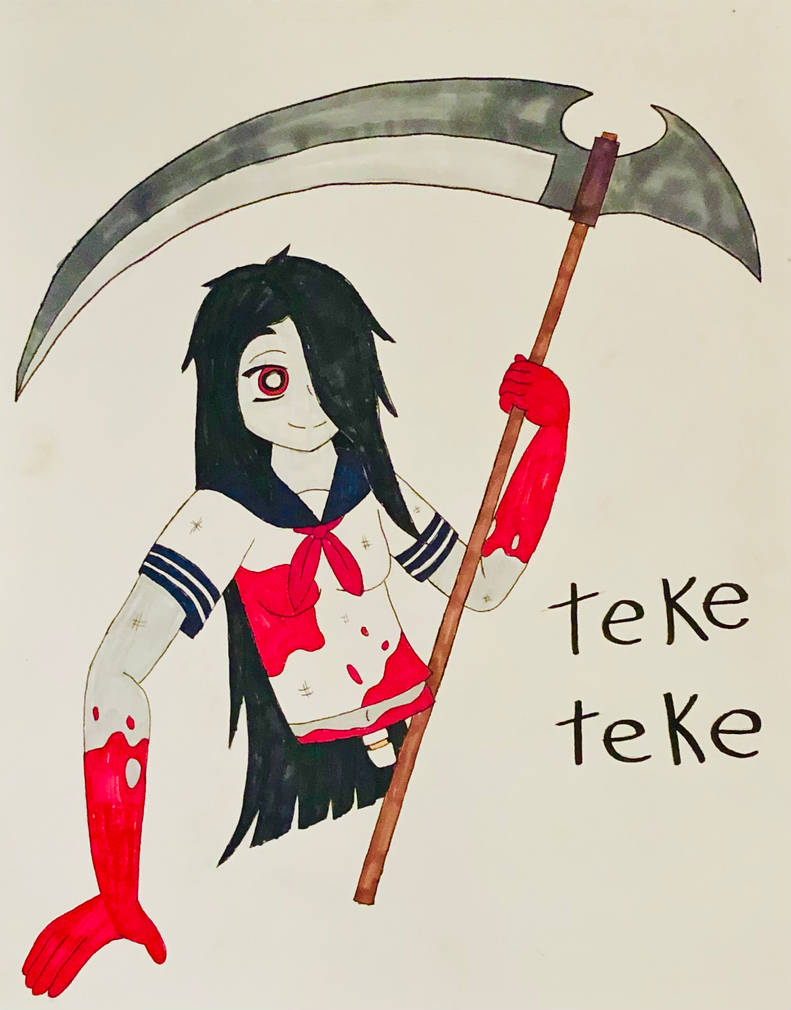 Teke teke by DeoxysPrime400 on DeviantArt