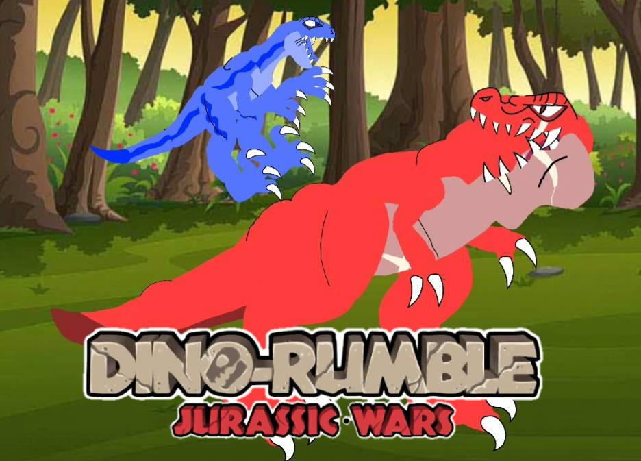 T-Rex vs Raptor Dino Rumble Jurassic War Photo 2 by LionKingStudios505 ...