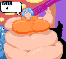 Bleu Orders Some Food (Fat Pixel Animation)