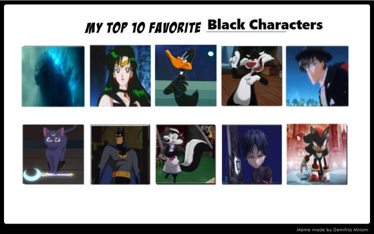 My Top 10 Favorite Black characters by Dreypare on DeviantArt