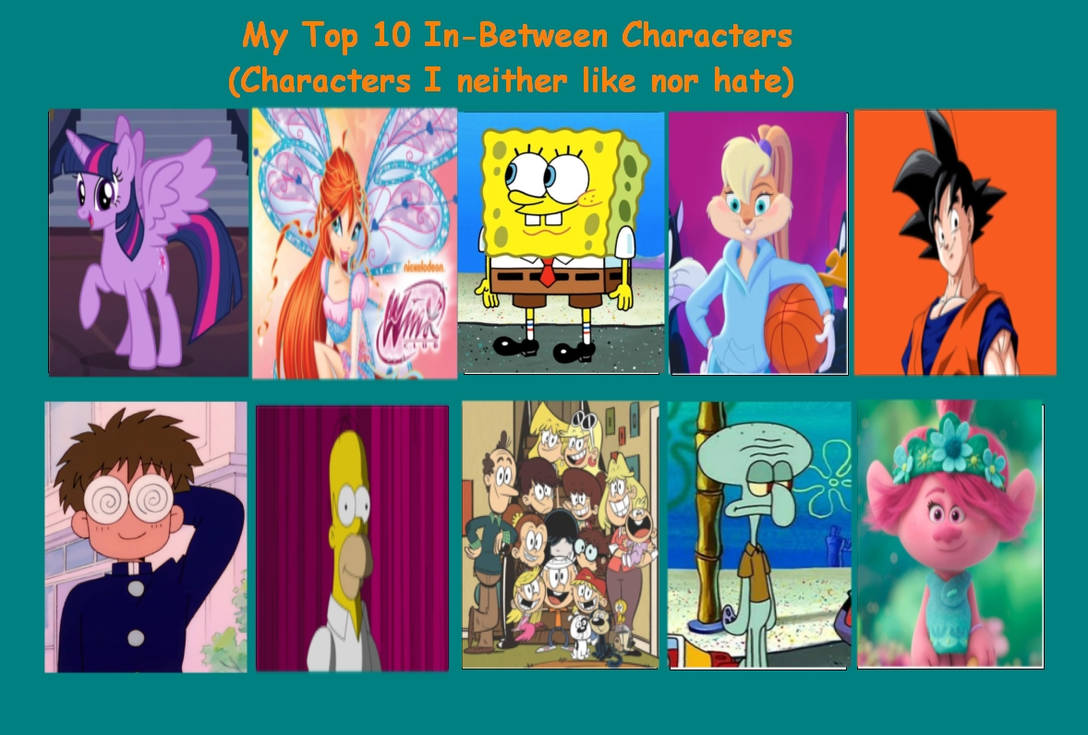 My Top 10 In-Between characters by Dreypare on DeviantArt