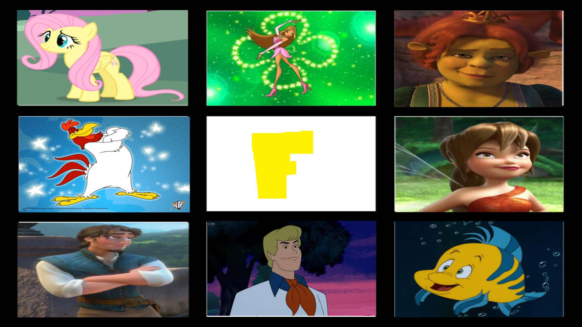 My Favorite Letter F characters by Dreypare on DeviantArt