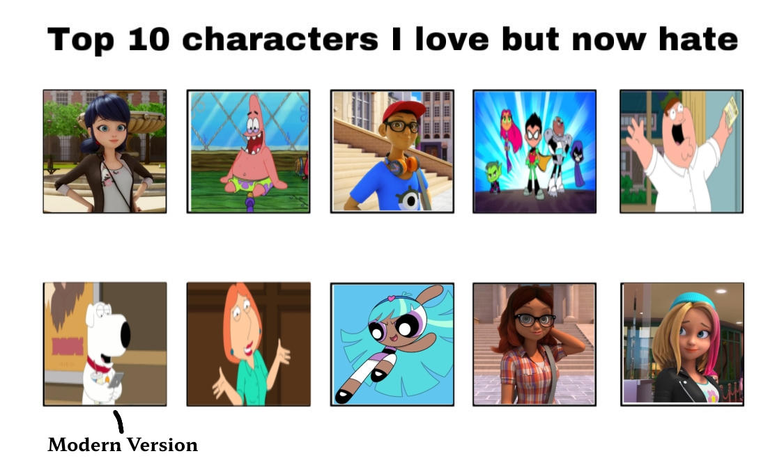 My Top 10 Characters I Love But Now Hate By Dreypare On Deviantart My Top 10 Characters I Love But Now Hate By Dreypare On Deviantart