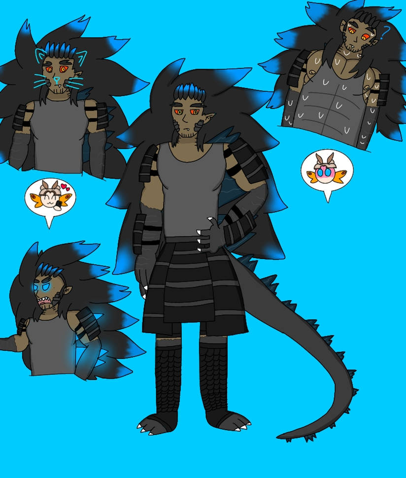 Humanized Godzilla Human Godzilla by Dreypare on DeviantArt