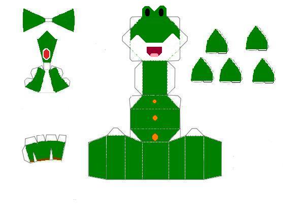 chibi yoshi papercraft