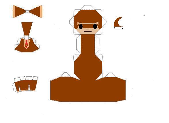 chibi Donkey kong papercraft