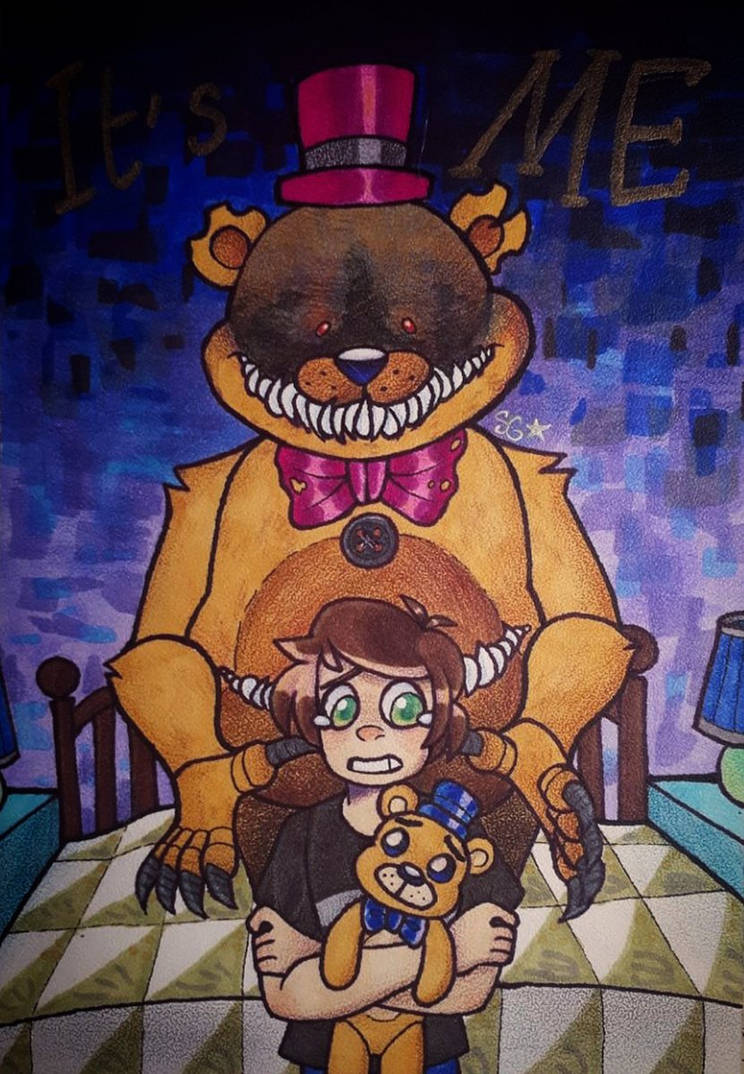 Ah Yes A fanart of Nightbear celebrating a birthday with the Crying  Child Lovely. (Art by me Does it belong?) : r/fivenightsatfreddys