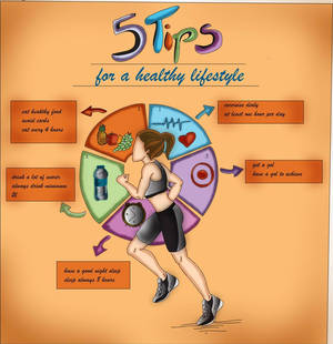 healthy life style infographic