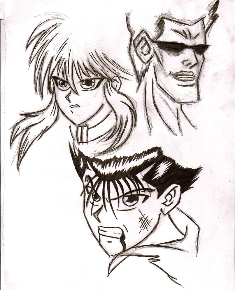 Yu Yu Hakusho Sketches by mmcfacialhair on DeviantArt