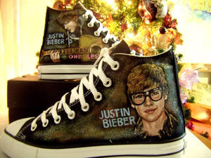 Customized Justin Bieber shoes