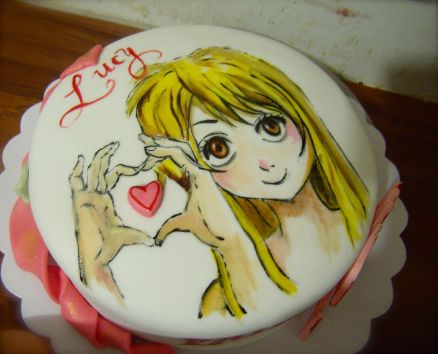 hand painted cake for Nadine