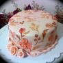 hand painted cake for angie