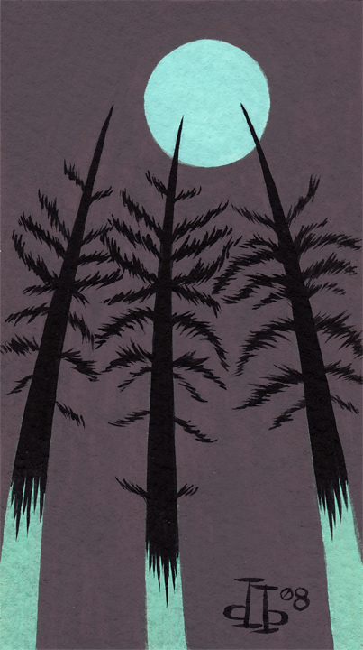 Spooky Trees Card