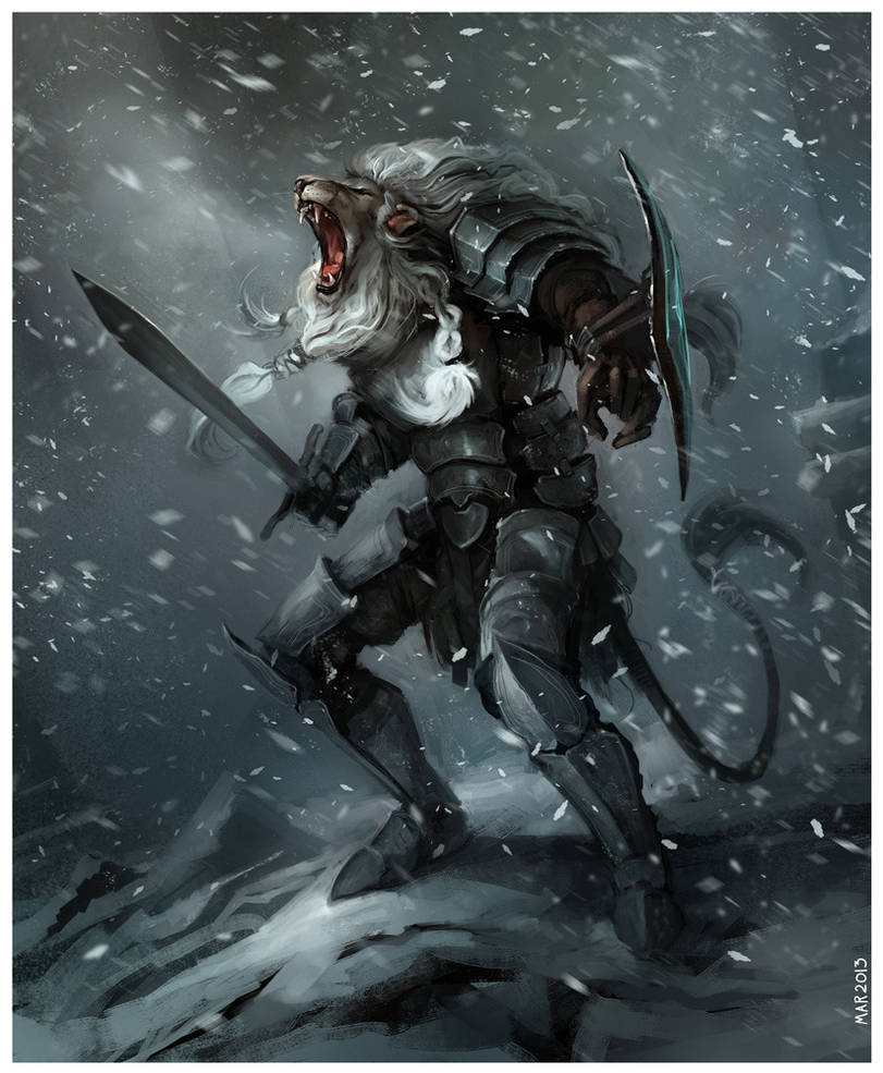 Lion Knight by JohnoftheNorth